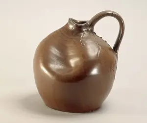 Battered: Battered pot with a handle