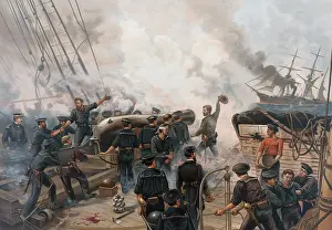 Lcgr1902: Battle of Cherbourg, June 1864, as seen from