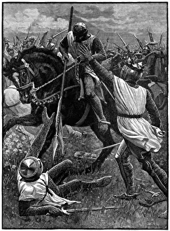 Defeated: The Battle of Evesham, 4 August 1265. (c1800)