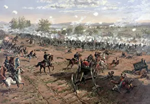 Bombardment: Battle of Gettysburg, circa 1863
