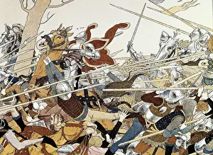 Boutet: Battle of Joan of Arc, illustration of the book