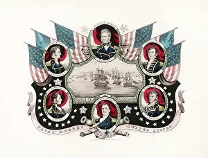 Vignette: The Battle of Lake Champlain, surrounded by American