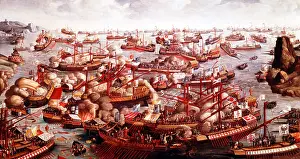 Turks: Battle of Lepanto, October 1571. Fleets of Spain