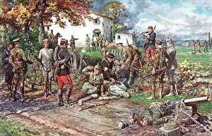 Decency: After the Battle by Matania, 1914