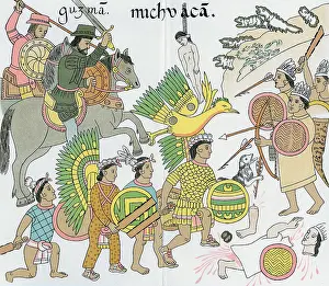 Guzman: Battle between Nuno de Guzman and his native Tlazcalan