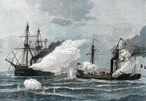 Reputedly: Battle of Pacocha'; between HMS Shah and Amethyst