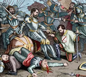 Habsburg: The battle of Pavia. (February 24, 1525). Francis I of Franc