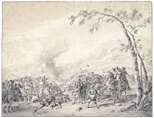 1627: Battle in a plain lined with mountains