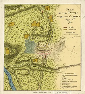 1780: Battle Positions, Battle of Camden, 1780