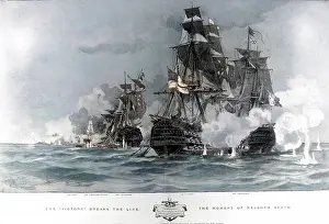 Santissima: The Battle of Trafalgar, H.M.S. Victory breaks the line