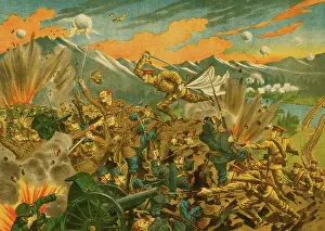 Towed: The battle of Usri [i.e. Ussuri], Siberia, circa 1919