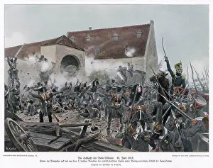 Knotel: Battle of Waterloo, fighting at La Haye-Sainte, 1815