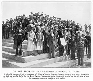 May18: Battlefields pilgrimage 1928, pilgrims at Vimy