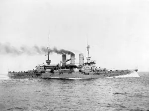 Flagship: The battleship Preussen, 1908