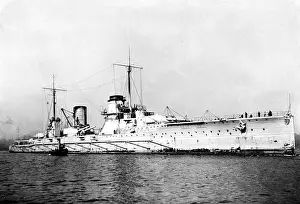 Preussen: The battleship Preussen, 1908