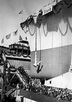 Christening: Battleship Tirpitz, 1939