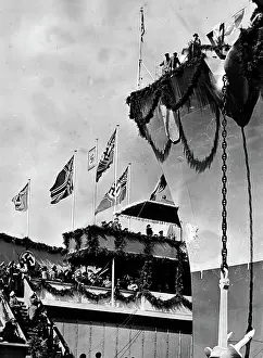 Christening: Battleship Tirpitz, 1939