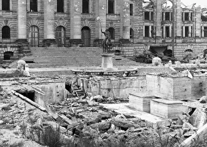 Post War: The former Bavarian Army Museum in Munich, 1945