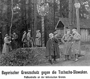 Passport: Bavarian-Czech border, 1919