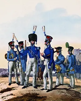 Landsturm: Bavarian Landwehr, around 1835