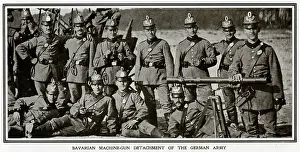 Bavarians: Bavarian machine-gun detachment of the German army, 1914