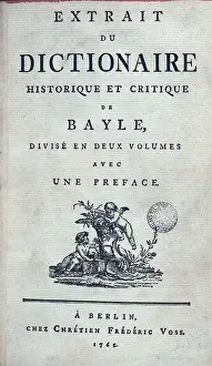 Dictionnaire: BAYLE, Pierre (1647-1706)