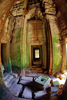 Reap: Bayon, Khmer Temple in Angkor Thom, Siem Reap, Cambodia