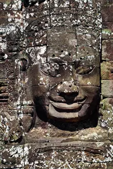 Reap: Bayon, Khmer Temple in Angkor Thom, Siem Reap, Cambodia