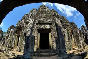 Reap: Bayon, Khmer Temple in Angkor Thom, Siem Reap, Cambodia