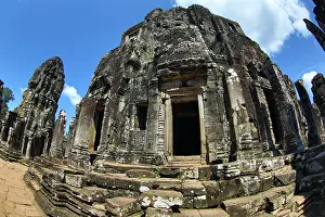 Reap: Bayon, Khmer Temple in Angkor Thom, Siem Reap, Cambodia