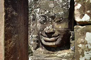 Reap: Bayon, Khmer Temple in Angkor Thom, Siem Reap, Cambodia