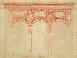Bays: Three bays of an arcade. Study