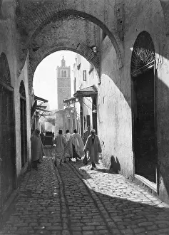 Tunis: The bazaar El Belat in Tunis, 1930