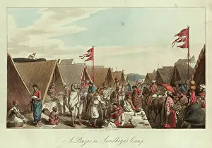 Bazaars: Bazaar or Fair in a Maratha Camp, India