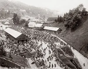Darjeeling: The bazaar on market day, Darjeeling, India