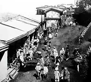 Simla: The Bazaar at Simla, India