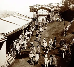 Simla: The Bazaar at Simla, India