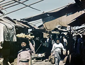 Moulmein: bazaar stall holders - Moulmein