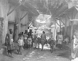 Bazar: Bazar in Shiraz in Persia, 1913