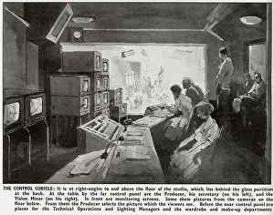 Jul22: BBC production of a television play - control cubicle