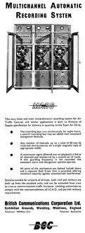 Comms: BCC British Communications Corporation. ATC Recording System