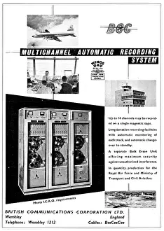 Comms: BCC British Communications Corporation. ATC Recording System