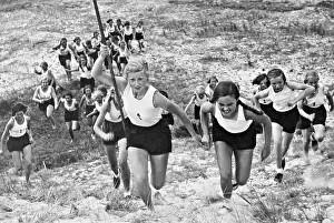 Outing: BDM girls during an outing, 1937