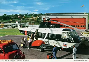 Trolley: The BEA Heliport, Penzance, Cornwall