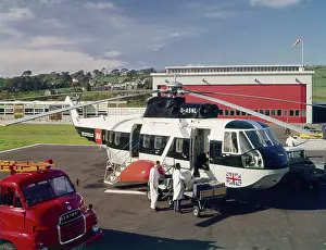 Trolley: The BEA Heliport, Penzance, Cornwall