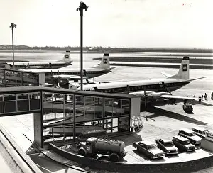 Three BEA Vickers Vanguards at Heathrow