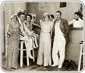 Ormond: Beach bar at Biarritz with notable personalities