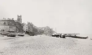 Cromer: Beach and boats at Cromer, Norfolk
