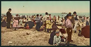 C1902: On the beach at Coney Island