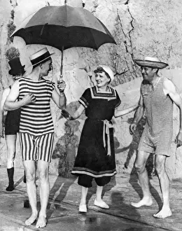 Bathers: Beach fashion, around 1900